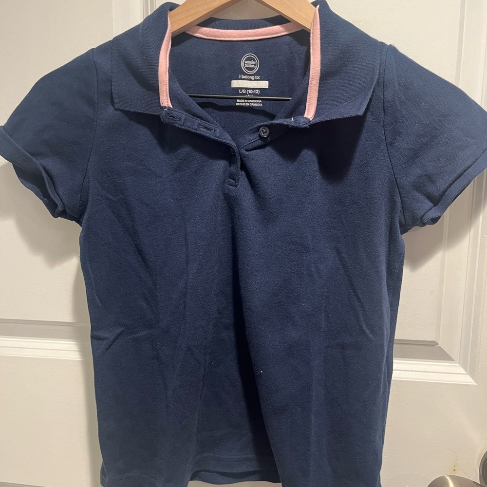 Wonder Nation children’s navy polo collared shirt